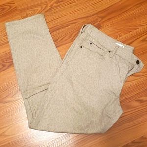 Tan Leopard Skinny Jean